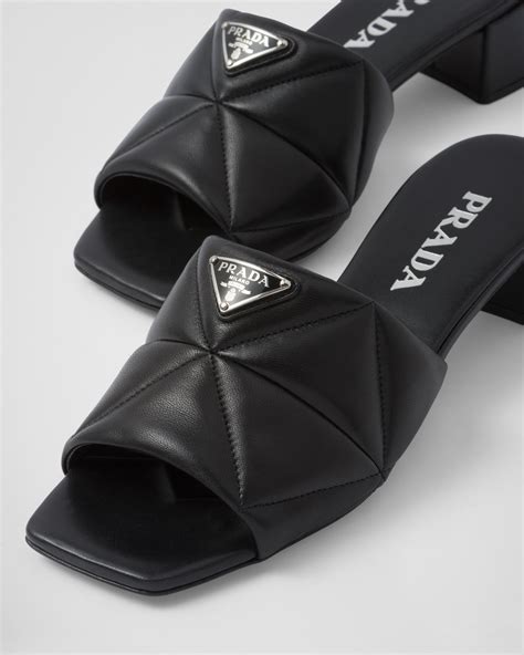 prada quilted slides